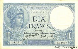 10 Francs MINERVE FRANCE  1924 F.06.08 pr.SUP
