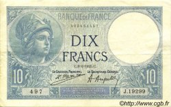 10 Francs MINERVE FRANCE  1925 F.06.09 TTB