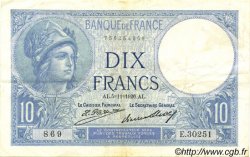 10 Francs MINERVE FRANCE  1926 F.06.11 TTB+