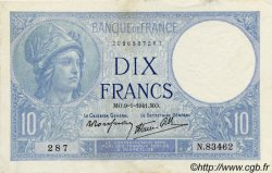 10 Francs MINERVE modifié FRANCE  1939 F.07