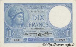 10 Francs MINERVE modifié FRANCE  1940 F.07.16 TTB+