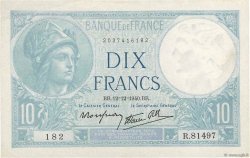10 Francs MINERVE modifié FRANCE  1940 F.07.24