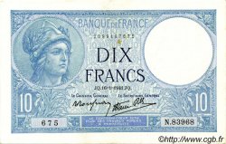 10 Francs MINERVE modifié FRANCE  1941 F.07.28 TTB+ à SUP