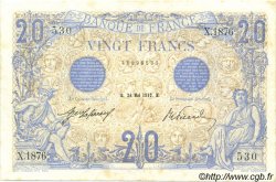 20 Francs BLEU FRANCE  1912 F.10.02 TTB+ à SUP