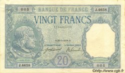 20 Francs BAYARD FRANCE  1918 F.11.03 SUP+