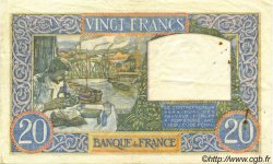 20 Francs TRAVAIL ET SCIENCE FRANCE  1940 F.12.03 TTB