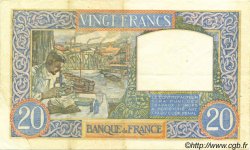20 Francs TRAVAIL ET SCIENCE FRANCE  1940 F.12.06 TTB+
