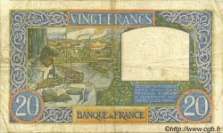 20 Francs TRAVAIL ET SCIENCE FRANCE  1941 F.12.12 TB+