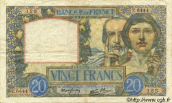 20 Francs TRAVAIL ET SCIENCE FRANCE  1941 F.12.19 pr.TTB