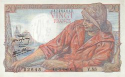 20 Francs PÊCHEUR FRANCE  1942 F.13.04 pr.NEUF