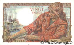 20 Francs PÊCHEUR FRANCE  1943 F.13.07 SPL