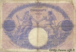 50 Francs BLEU ET ROSE FRANCE  1912 F.14.25 TB