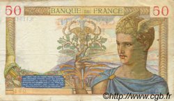 50 Francs CÉRÈS modifié FRANCE  1940 F.18.37 pr.TTB