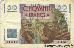 50 Francs LE VERRIER FRANCE  1948 F.20.10 TTB