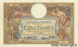100 Francs LUC OLIVIER MERSON grands cartouches FRANCE  1927 F.24.06