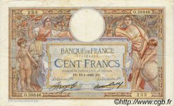 100 Francs LUC OLIVIER MERSON grands cartouches FRANCE  1933 F.24.12 TTB+