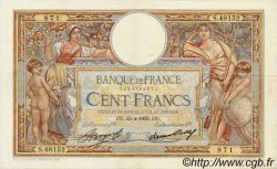 100 Francs LUC OLIVIER MERSON grands cartouches FRANCE  1935 F.24.14 TTB+