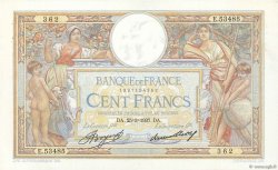 100 Francs LUC OLIVIER MERSON grands cartouches FRANKREICH  1937 F.24.16 fVZ to VZ