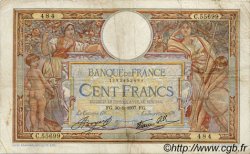 100 Francs LUC OLIVIER MERSON type modifié FRANCE  1937 F.25.02 TB à TTB