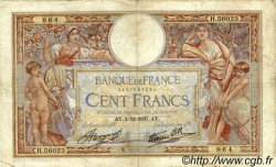 100 Francs LUC OLIVIER MERSON type modifié FRANCE  1937 F.25.04 pr.B