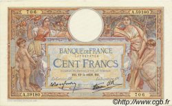 100 Francs LUC OLIVIER MERSON type modifié FRANCE  1938 F.25.19 pr.SUP