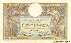 100 Francs LUC OLIVIER MERSON type modifié FRANCE  1938 F.25.25 pr.TTB