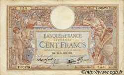 100 Francs LUC OLIVIER MERSON type modifié FRANCE  1938 F.25.28 TB+