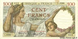100 Francs SULLY FRANCE  1939 F.26.18 TTB