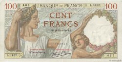 100 Francs SULLY FRANCE  1939 F.26.19 TTB+