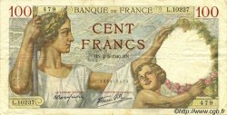 100 Francs SULLY FRANCE  1940 F.26.28 TB