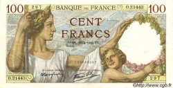 100 Francs SULLY FRANCE  1941 F.26.51 SUP