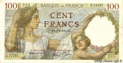 100 Francs SULLY FRANCE  1941 F.26.57 SUP