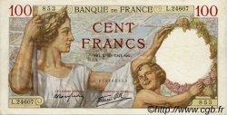 100 Francs SULLY FRANCE  1941 F.26.58 TTB+