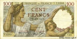 100 Francs SULLY FRANCE  1941 F.26.61 TTB