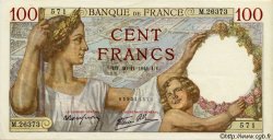 100 Francs SULLY FRANCE  1941 F.26.61 SUP à SPL