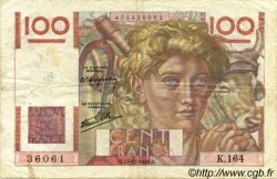 100 Francs JEUNE PAYSAN FRANCE  1946 F.28.12 TB+