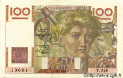 100 Francs JEUNE PAYSAN FRANCE  1948 F.28.18 SUP