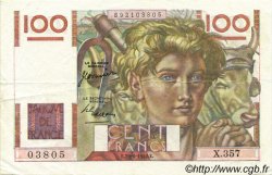 100 Francs JEUNE PAYSAN FRANCE  1950 F.28.25 pr.SUP