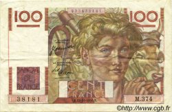 100 Francs JEUNE PAYSAN FRANCE  1950 F.28.27 TTB