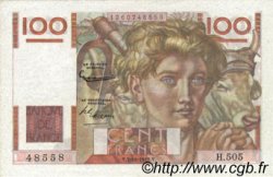 100 Francs JEUNE PAYSAN FRANCE  1952 F.28.34 SUP
