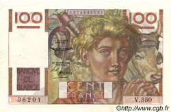100 Francs JEUNE PAYSAN FRANCE  1953 F.28.37 XF+