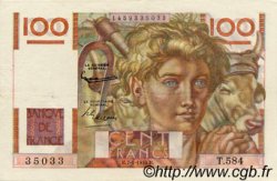 100 Francs JEUNE PAYSAN FRANCE  1954 F.28.41 SUP