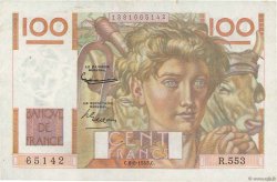 100 Francs JEUNE PAYSAN filigrane inversé FRANCE  1953 F.28bis.02 pr.SUP