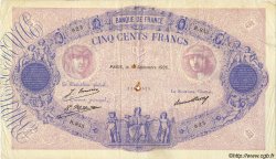 500 Francs BLEU ET ROSE FRANCE  1926 F.30.29 TTB
