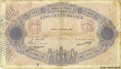 500 Francs BLEU ET ROSE FRANCE  1928 F.30.31 B+