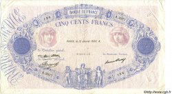 500 Francs BLEU ET ROSE FRANCE  1933 F.30.36 TB+