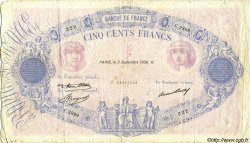 500 Francs BLEU ET ROSE FRANCE  1936 F.30.37 B+