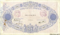 500 Francs BLEU ET ROSE modifié FRANCE  1938 F.31.11