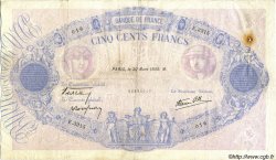 500 Francs BLEU ET ROSE modifié FRANCE  1939 F.31.29 TB