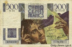 500 Francs CHATEAUBRIAND FRANCE  1945 F.34.01